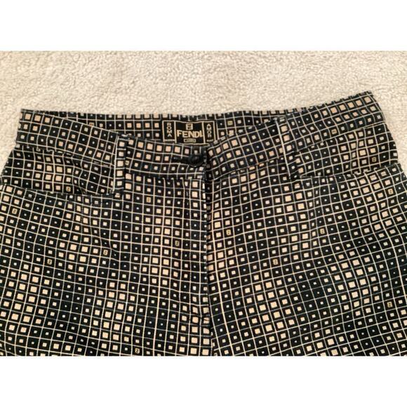 Fendi jeans trausers succa print women size 30 brown - Picture 6 of 8